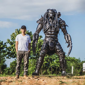 スクラップアート プレデター&エイリアン 廃材アート